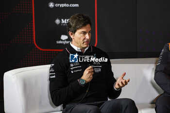 2024-07-05 - WOLFF Toto (aut), Team Principal & CEO of Mercedes AMG F1 Team, portrait press conference during the Formula 1 Qatar Airways British Grand Prix 2024, 12th round of the 2024 Formula One World Championship from July 5 to 7, 2024 on the Silverstone Circuit, in Silverstone, United Kingdom - F1 - BRITISH GRAND PRIX 2024 - FORMULA 1 - MOTORS