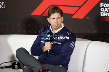 2024-07-05 - VOWLES James, Team Principal of Williams Racing, portrait press conference during the Formula 1 Qatar Airways British Grand Prix 2024, 12th round of the 2024 Formula One World Championship from July 5 to 7, 2024 on the Silverstone Circuit, in Silverstone, United Kingdom - F1 - BRITISH GRAND PRIX 2024 - FORMULA 1 - MOTORS