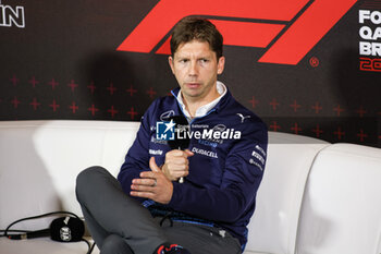 2024-07-05 - VOWLES James, Team Principal of Williams Racing, portrait press conference during the Formula 1 Qatar Airways British Grand Prix 2024, 12th round of the 2024 Formula One World Championship from July 5 to 7, 2024 on the Silverstone Circuit, in Silverstone, United Kingdom - F1 - BRITISH GRAND PRIX 2024 - FORMULA 1 - MOTORS