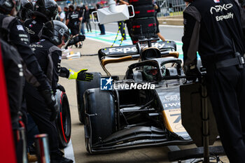 2024-07-05 - 07 HAYES Sonny, Modified F2 car prepared by Mercedes Applied Science and Carlin for the fictional Apex APXGP team in the F1 movie by Apple Studios / Bruckheimer Films, during the Formula 1 Qatar Airways British Grand Prix 2024, 12th round of the 2024 Formula One World Championship from July 5 to 7, 2024 on the Silverstone Circuit, in Silverstone, United Kingdom - F1 - BRITISH GRAND PRIX 2024 - FORMULA 1 - MOTORS