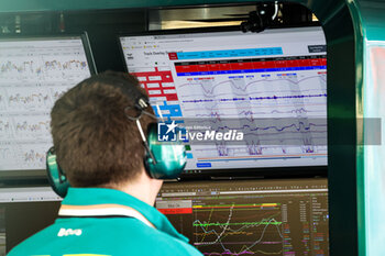 2024-07-05 - Telemetry screens at Aston Martin F1 Team, during the Formula 1 Qatar Airways British Grand Prix 2024, 12th round of the 2024 Formula One World Championship from July 5 to 7, 2024 on the Silverstone Circuit, in Silverstone, United Kingdom - F1 - BRITISH GRAND PRIX 2024 - FORMULA 1 - MOTORS