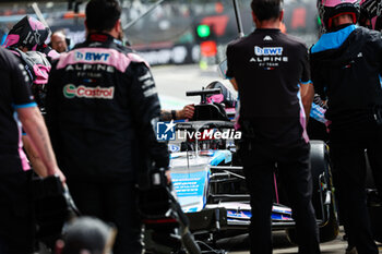 2024-07-05 - 31 OCON Esteban (fra), Alpine F1 Team A524, action during the Formula 1 Qatar Airways British Grand Prix 2024, 12th round of the 2024 Formula One World Championship from July 5 to 7, 2024 on the Silverstone Circuit, in Silverstone, United Kingdom - F1 - BRITISH GRAND PRIX 2024 - FORMULA 1 - MOTORS