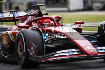 2024-07-05 - LECLERC Charles (mco), Scuderia Ferrari SF-24, portrait during the Formula 1 Qatar Airways British Grand Prix 2024, 12th round of the 2024 Formula One World Championship from July 5 to 7, 2024 on the Silverstone Circuit, in Silverstone, United Kingdom - F1 - BRITISH GRAND PRIX 2024 - FORMULA 1 - MOTORS