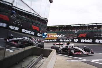 2024-07-05 - 27 HULKENBERG Nico (ger), Haas F1 Team VF-24 Ferrari, action during the Formula 1 Qatar Airways British Grand Prix 2024, 12th round of the 2024 Formula One World Championship from July 5 to 7, 2024 on the Silverstone Circuit, in Silverstone, United Kingdom - F1 - BRITISH GRAND PRIX 2024 - FORMULA 1 - MOTORS