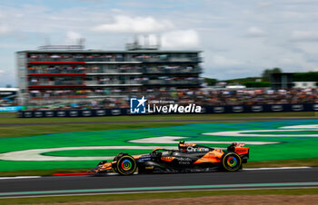 2024-07-05 - 04 NORRIS Lando (gbr), McLaren F1 Team MCL38, action during the Formula 1 Qatar Airways British Grand Prix 2024, 12th round of the 2024 Formula One World Championship from July 5 to 7, 2024 on the Silverstone Circuit, in Silverstone, United Kingdom - F1 - BRITISH GRAND PRIX 2024 - FORMULA 1 - MOTORS