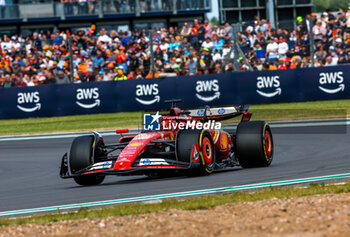 2024-07-05 - 16 LECLERC Charles (mco), Scuderia Ferrari SF-24, action during the Formula 1 Qatar Airways British Grand Prix 2024, 12th round of the 2024 Formula One World Championship from July 5 to 7, 2024 on the Silverstone Circuit, in Silverstone, United Kingdom - F1 - BRITISH GRAND PRIX 2024 - FORMULA 1 - MOTORS