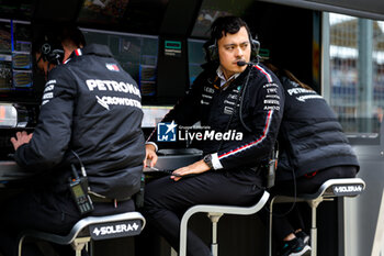 2024-07-05 - DONISETE Leonardo, Race Strategy Engineer of Mercedes AMG F1 Team during the Formula 1 Qatar Airways British Grand Prix 2024, 12th round of the 2024 Formula One World Championship from July 5 to 7, 2024 on the Silverstone Circuit, in Silverstone, United Kingdom - F1 - BRITISH GRAND PRIX 2024 - FORMULA 1 - MOTORS