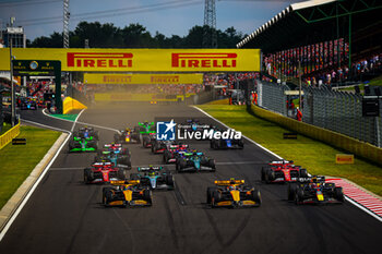 2024-07-21 - Start of the race, during the Hungarian GP, Budapest 18-21 July 2024 Formula 1 World championship 2024. - FORMULA 1 HUNGARIAN GRAND PRIX 2024 - RACE - FORMULA 1 - MOTORS