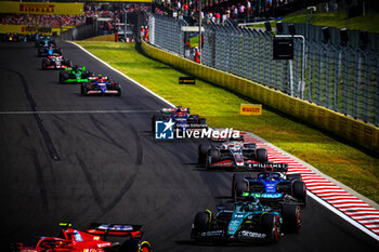 2024-07-21 - 18 Lance Stroll, (CND) Aramco Aston Martin Mercedes during the Hungarian GP, Budapest 18-21 July 2024 Formula 1 World championship 2024. - FORMULA 1 HUNGARIAN GRAND PRIX 2024 - RACE - FORMULA 1 - MOTORS