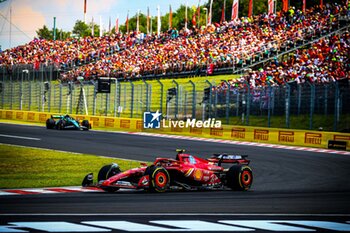 2024-07-21 - 55 Carlos Sainz, (ESP) Scuderia Ferrari during the Hungarian GP, Budapest 18-21 July 2024 Formula 1 World championship 2024. - FORMULA 1 HUNGARIAN GRAND PRIX 2024 - RACE - FORMULA 1 - MOTORS