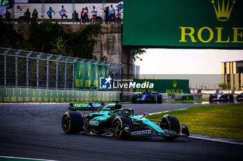 2024-07-21 - 18 Lance Stroll, (CND) Aramco Aston Martin Mercedes during the Hungarian GP, Budapest 18-21 July 2024 Formula 1 World championship 2024. - FORMULA 1 HUNGARIAN GRAND PRIX 2024 - RACE - FORMULA 1 - MOTORS