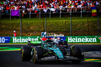 2024-07-21 - 18 Lance Stroll, (CND) Aramco Aston Martin Mercedes during the Hungarian GP, Budapest 18-21 July 2024 Formula 1 World championship 2024. - FORMULA 1 HUNGARIAN GRAND PRIX 2024 - RACE - FORMULA 1 - MOTORS