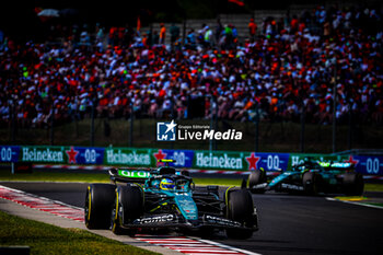 2024-07-21 - 14 Fernando Alonso, (ESP) Aramco Aston Martin Mercedes during the Hungarian GP, Budapest 18-21 July 2024 Formula 1 World championship 2024. - FORMULA 1 HUNGARIAN GRAND PRIX 2024 - RACE - FORMULA 1 - MOTORS