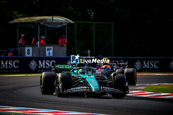 2024-07-21 - 14 Fernando Alonso, (ESP) Aramco Aston Martin Mercedes during the Hungarian GP, Budapest 18-21 July 2024 Formula 1 World championship 2024. - FORMULA 1 HUNGARIAN GRAND PRIX 2024 - RACE - FORMULA 1 - MOTORS