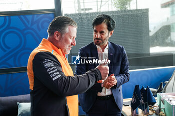 2024-07-06 - BROWN Zak (usa), CEO of of McLaren Racing, BEN SULAYEM Mohammed (uae), President of the FIA, portrait, during the Formula 1 Qatar Airways British Grand Prix 2024, 12th round of the 2024 Formula One World Championship from July 5 to 7, 2024 on the Silverstone Circuit, in Silverstone, United Kingdom - F1 - BRITISH GRAND PRIX 2024 - FORMULA 1 - MOTORS