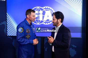 2024-07-06 - BEN SULAYEM Mohammed (uae), President of the FIA, and Astronaut Marcus Wandt, during the Formula 1 Qatar Airways British Grand Prix 2024, 12th round of the 2024 Formula One World Championship from July 5 to 7, 2024 on the Silverstone Circuit, in Silverstone, United Kingdom - F1 - BRITISH GRAND PRIX 2024 - FORMULA 1 - MOTORS