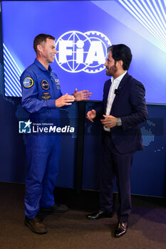 2024-07-06 - BEN SULAYEM Mohammed (uae), President of the FIA, and Astronaut Marcus Wandt, during the Formula 1 Qatar Airways British Grand Prix 2024, 12th round of the 2024 Formula One World Championship from July 5 to 7, 2024 on the Silverstone Circuit, in Silverstone, United Kingdom - F1 - BRITISH GRAND PRIX 2024 - FORMULA 1 - MOTORS