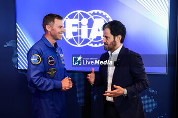 2024-07-06 - BEN SULAYEM Mohammed (uae), President of the FIA, and Astronaut Marcus Wandt, during the Formula 1 Qatar Airways British Grand Prix 2024, 12th round of the 2024 Formula One World Championship from July 5 to 7, 2024 on the Silverstone Circuit, in Silverstone, United Kingdom - F1 - BRITISH GRAND PRIX 2024 - FORMULA 1 - MOTORS