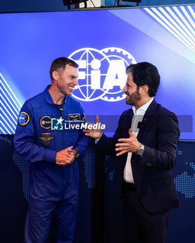 2024-07-06 - BEN SULAYEM Mohammed (uae), President of the FIA, and Astronaut Marcus Wandt, during the Formula 1 Qatar Airways British Grand Prix 2024, 12th round of the 2024 Formula One World Championship from July 5 to 7, 2024 on the Silverstone Circuit, in Silverstone, United Kingdom - F1 - BRITISH GRAND PRIX 2024 - FORMULA 1 - MOTORS