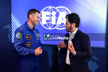 2024-07-06 - BEN SULAYEM Mohammed (uae), President of the FIA, and Astronaut Marcus Wandt, during the Formula 1 Qatar Airways British Grand Prix 2024, 12th round of the 2024 Formula One World Championship from July 5 to 7, 2024 on the Silverstone Circuit, in Silverstone, United Kingdom - F1 - BRITISH GRAND PRIX 2024 - FORMULA 1 - MOTORS