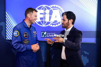 2024-07-06 - BEN SULAYEM Mohammed (uae), President of the FIA, and Astronaut Marcus Wandt, during the Formula 1 Qatar Airways British Grand Prix 2024, 12th round of the 2024 Formula One World Championship from July 5 to 7, 2024 on the Silverstone Circuit, in Silverstone, United Kingdom - F1 - BRITISH GRAND PRIX 2024 - FORMULA 1 - MOTORS