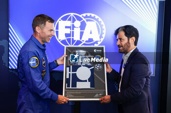 2024-07-06 - BEN SULAYEM Mohammed (uae), President of the FIA, and Astronaut Marcus Wandt, during the Formula 1 Qatar Airways British Grand Prix 2024, 12th round of the 2024 Formula One World Championship from July 5 to 7, 2024 on the Silverstone Circuit, in Silverstone, United Kingdom - F1 - BRITISH GRAND PRIX 2024 - FORMULA 1 - MOTORS