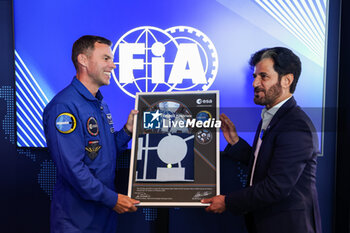 2024-07-06 - BEN SULAYEM Mohammed (uae), President of the FIA, and Astronaut Marcus Wandt, during the Formula 1 Qatar Airways British Grand Prix 2024, 12th round of the 2024 Formula One World Championship from July 5 to 7, 2024 on the Silverstone Circuit, in Silverstone, United Kingdom - F1 - BRITISH GRAND PRIX 2024 - FORMULA 1 - MOTORS