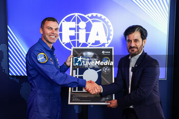 2024-07-06 - BEN SULAYEM Mohammed (uae), President of the FIA, and Astronaut Marcus Wandt, during the Formula 1 Qatar Airways British Grand Prix 2024, 12th round of the 2024 Formula One World Championship from July 5 to 7, 2024 on the Silverstone Circuit, in Silverstone, United Kingdom - F1 - BRITISH GRAND PRIX 2024 - FORMULA 1 - MOTORS