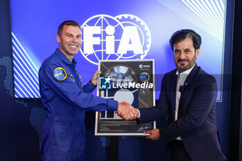 2024-07-06 - BEN SULAYEM Mohammed (uae), President of the FIA, and Astronaut Marcus Wandt, during the Formula 1 Qatar Airways British Grand Prix 2024, 12th round of the 2024 Formula One World Championship from July 5 to 7, 2024 on the Silverstone Circuit, in Silverstone, United Kingdom - F1 - BRITISH GRAND PRIX 2024 - FORMULA 1 - MOTORS