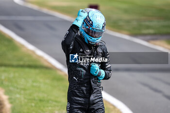 2024-07-06 - RUSSELL George (gbr), Mercedes AMG F1 Team W15, portrait pole position during the Formula 1 Qatar Airways British Grand Prix 2024, 12th round of the 2024 Formula One World Championship from July 5 to 7, 2024 on the Silverstone Circuit, in Silverstone, United Kingdom - F1 - BRITISH GRAND PRIX 2024 - FORMULA 1 - MOTORS