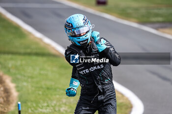 2024-07-06 - RUSSELL George (gbr), Mercedes AMG F1 Team W15, portrait pole position during the Formula 1 Qatar Airways British Grand Prix 2024, 12th round of the 2024 Formula One World Championship from July 5 to 7, 2024 on the Silverstone Circuit, in Silverstone, United Kingdom - F1 - BRITISH GRAND PRIX 2024 - FORMULA 1 - MOTORS