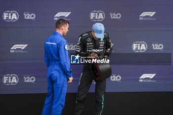 2024-07-06 - RUSSELL George (gbr), Mercedes AMG F1 Team W15, portrait during the Formula 1 Qatar Airways British Grand Prix 2024, 12th round of the 2024 Formula One World Championship from July 5 to 7, 2024 on the Silverstone Circuit, in Silverstone, United Kingdom - F1 - BRITISH GRAND PRIX 2024 - FORMULA 1 - MOTORS