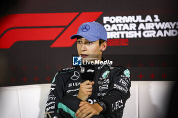 2024-07-06 - RUSSELL George (gbr), Mercedes AMG F1 Team W15, portrait, press conference during the Formula 1 Qatar Airways British Grand Prix 2024, 12th round of the 2024 Formula One World Championship from July 5 to 7, 2024 on the Silverstone Circuit, in Silverstone, United Kingdom - F1 - BRITISH GRAND PRIX 2024 - FORMULA 1 - MOTORS