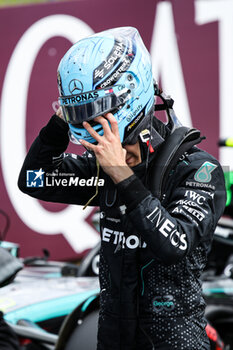 2024-07-06 - RUSSELL George (gbr), Mercedes AMG F1 Team W15, portrait during the Formula 1 Qatar Airways British Grand Prix 2024, 12th round of the 2024 Formula One World Championship from July 5 to 7, 2024 on the Silverstone Circuit, in Silverstone, United Kingdom - F1 - BRITISH GRAND PRIX 2024 - FORMULA 1 - MOTORS