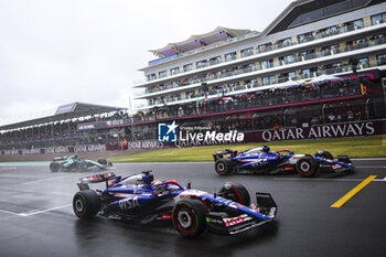 2024-07-06 - 03 RICCIARDO Daniel (aus), Visa Cash App RB F1 Team VCARB 01, action and 22 TSUNODA Yuki (jap), Visa Cash App RB F1 Team VCARB 01, action start practice during the Formula 1 Qatar Airways British Grand Prix 2024, 12th round of the 2024 Formula One World Championship from July 5 to 7, 2024 on the Silverstone Circuit, in Silverstone, United Kingdom - F1 - BRITISH GRAND PRIX 2024 - FORMULA 1 - MOTORS