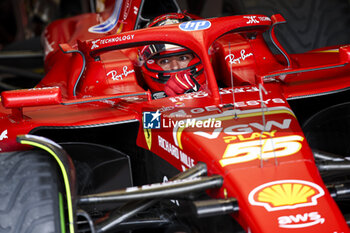 2024-07-06 - 55 SAINZ Carlos (spa), Scuderia Ferrari SF-24, action during the Formula 1 Qatar Airways British Grand Prix 2024, 12th round of the 2024 Formula One World Championship from July 5 to 7, 2024 on the Silverstone Circuit, in Silverstone, United Kingdom - F1 - BRITISH GRAND PRIX 2024 - FORMULA 1 - MOTORS