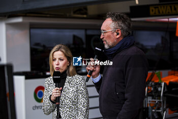 2024-07-06 - SANZEY Pauline (fra), TV presenter of Canal+, portrait and MONTAGNY Franck (fra), TV presenter of Canal+, portrait during the Formula 1 Qatar Airways British Grand Prix 2024, 12th round of the 2024 Formula One World Championship from July 5 to 7, 2024 on the Silverstone Circuit, in Silverstone, United Kingdom - F1 - BRITISH GRAND PRIX 2024 - FORMULA 1 - MOTORS