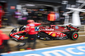 2024-07-06 - 16 LECLERC Charles (mco), Scuderia Ferrari SF-24, action during the Formula 1 Qatar Airways British Grand Prix 2024, 12th round of the 2024 Formula One World Championship from July 5 to 7, 2024 on the Silverstone Circuit, in Silverstone, United Kingdom - F1 - BRITISH GRAND PRIX 2024 - FORMULA 1 - MOTORS