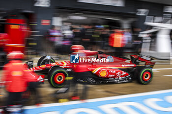 2024-07-06 - 16 LECLERC Charles (mco), Scuderia Ferrari SF-24, action during the Formula 1 Qatar Airways British Grand Prix 2024, 12th round of the 2024 Formula One World Championship from July 5 to 7, 2024 on the Silverstone Circuit, in Silverstone, United Kingdom - F1 - BRITISH GRAND PRIX 2024 - FORMULA 1 - MOTORS