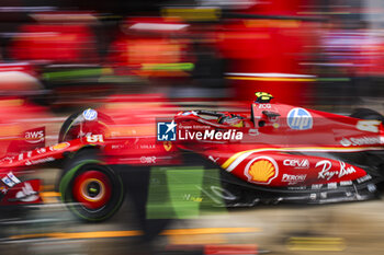 2024-07-06 - 55 SAINZ Carlos (spa), Scuderia Ferrari SF-24, action during the Formula 1 Qatar Airways British Grand Prix 2024, 12th round of the 2024 Formula One World Championship from July 5 to 7, 2024 on the Silverstone Circuit, in Silverstone, United Kingdom - F1 - BRITISH GRAND PRIX 2024 - FORMULA 1 - MOTORS