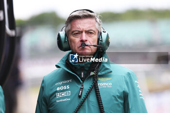 2024-07-06 - An engineer of Aston Martin during the Formula 1 Qatar Airways British Grand Prix 2024, 12th round of the 2024 Formula One World Championship from July 5 to 7, 2024 on the Silverstone Circuit, in Silverstone, United Kingdom - F1 - BRITISH GRAND PRIX 2024 - FORMULA 1 - MOTORS