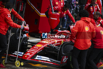 2024-07-06 - 16 LECLERC Charles (mco), Scuderia Ferrari SF-24, action during the Formula 1 Qatar Airways British Grand Prix 2024, 12th round of the 2024 Formula One World Championship from July 5 to 7, 2024 on the Silverstone Circuit, in Silverstone, United Kingdom - F1 - BRITISH GRAND PRIX 2024 - FORMULA 1 - MOTORS