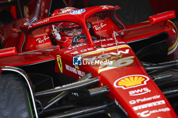 2024-07-06 - 16 LECLERC Charles (mco), Scuderia Ferrari SF-24, action during the Formula 1 Qatar Airways British Grand Prix 2024, 12th round of the 2024 Formula One World Championship from July 5 to 7, 2024 on the Silverstone Circuit, in Silverstone, United Kingdom - F1 - BRITISH GRAND PRIX 2024 - FORMULA 1 - MOTORS