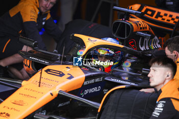 2024-07-06 - 81 PIASTRI Oscar (aus), McLaren F1 Team MCL38, action during the Formula 1 Qatar Airways British Grand Prix 2024, 12th round of the 2024 Formula One World Championship from July 5 to 7, 2024 on the Silverstone Circuit, in Silverstone, United Kingdom - F1 - BRITISH GRAND PRIX 2024 - FORMULA 1 - MOTORS