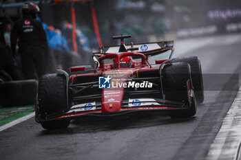 2024-07-06 - 16 LECLERC Charles (mco), Scuderia Ferrari SF-24, action during the Formula 1 Qatar Airways British Grand Prix 2024, 12th round of the 2024 Formula One World Championship from July 5 to 7, 2024 on the Silverstone Circuit, in Silverstone, United Kingdom - F1 - BRITISH GRAND PRIX 2024 - FORMULA 1 - MOTORS