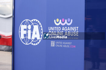 2024-07-06 - FIA motorhome united against online abuse during the Formula 1 Qatar Airways British Grand Prix 2024, 12th round of the 2024 Formula One World Championship from July 5 to 7, 2024 on the Silverstone Circuit, in Silverstone, United Kingdom - F1 - BRITISH GRAND PRIX 2024 - FORMULA 1 - MOTORS