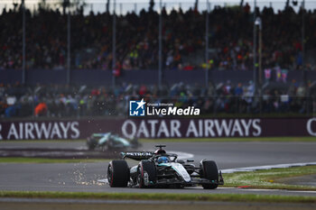 2024-07-06 - 63 RUSSELL George (gbr), Mercedes AMG F1 Team W15, action during the Formula 1 Qatar Airways British Grand Prix 2024, 12th round of the 2024 Formula One World Championship from July 5 to 7, 2024 on the Silverstone Circuit, in Silverstone, United Kingdom - F1 - BRITISH GRAND PRIX 2024 - FORMULA 1 - MOTORS