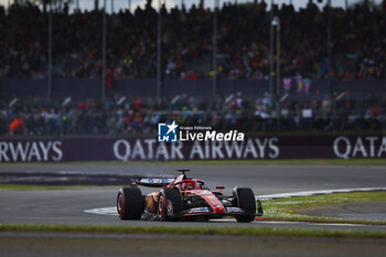 2024-07-06 - 16 LECLERC Charles (mco), Scuderia Ferrari SF-24, action during the Formula 1 Qatar Airways British Grand Prix 2024, 12th round of the 2024 Formula One World Championship from July 5 to 7, 2024 on the Silverstone Circuit, in Silverstone, United Kingdom - F1 - BRITISH GRAND PRIX 2024 - FORMULA 1 - MOTORS