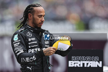 2024-07-06 - HAMILTON Lewis (gbr), Mercedes AMG F1 Team W15, portrait during the Formula 1 Qatar Airways British Grand Prix 2024, 12th round of the 2024 Formula One World Championship from July 5 to 7, 2024 on the Silverstone Circuit, in Silverstone, United Kingdom - F1 - BRITISH GRAND PRIX 2024 - FORMULA 1 - MOTORS