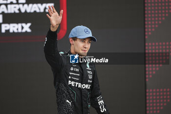 2024-07-06 - RUSSELL George (gbr), Mercedes AMG F1 Team W15, portrait during the Formula 1 Qatar Airways British Grand Prix 2024, 12th round of the 2024 Formula One World Championship from July 5 to 7, 2024 on the Silverstone Circuit, in Silverstone, United Kingdom - F1 - BRITISH GRAND PRIX 2024 - FORMULA 1 - MOTORS